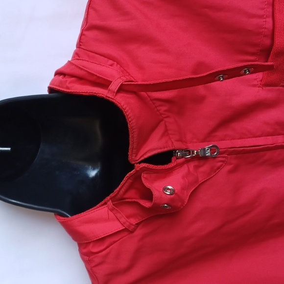 Members Only Mens Red Zipup Front Pockets Bomber Jacket Size XLarge - Picture 3 of 9